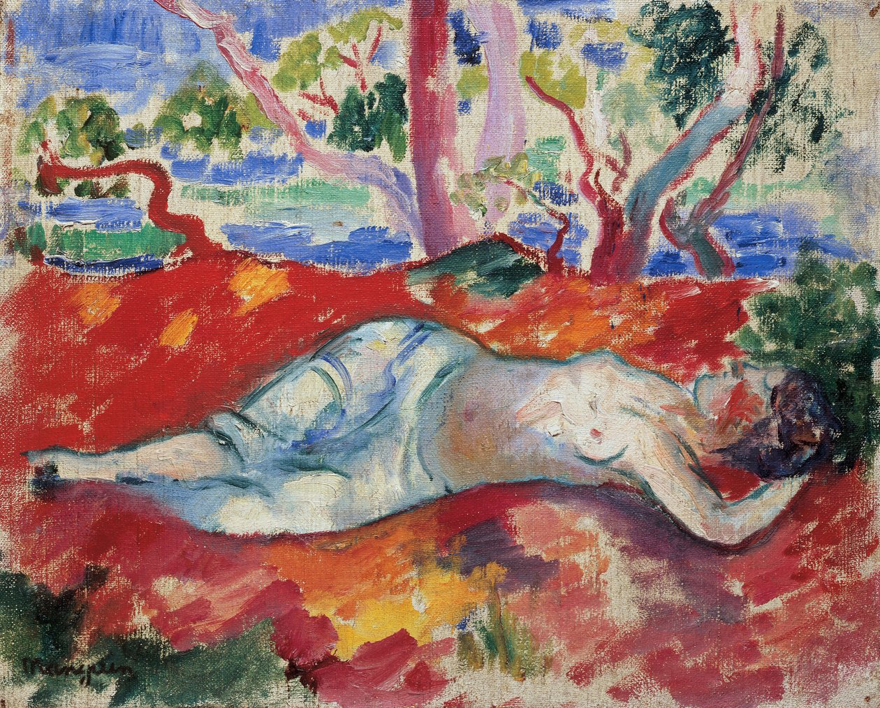 A Sleeping Woman by Henri Charles Manguin