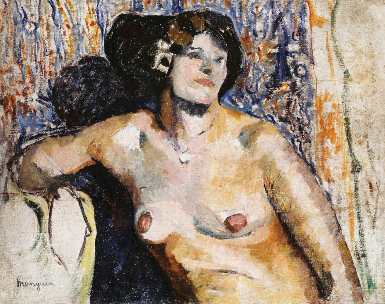 Nude Sitting by Henri Charles Manguin