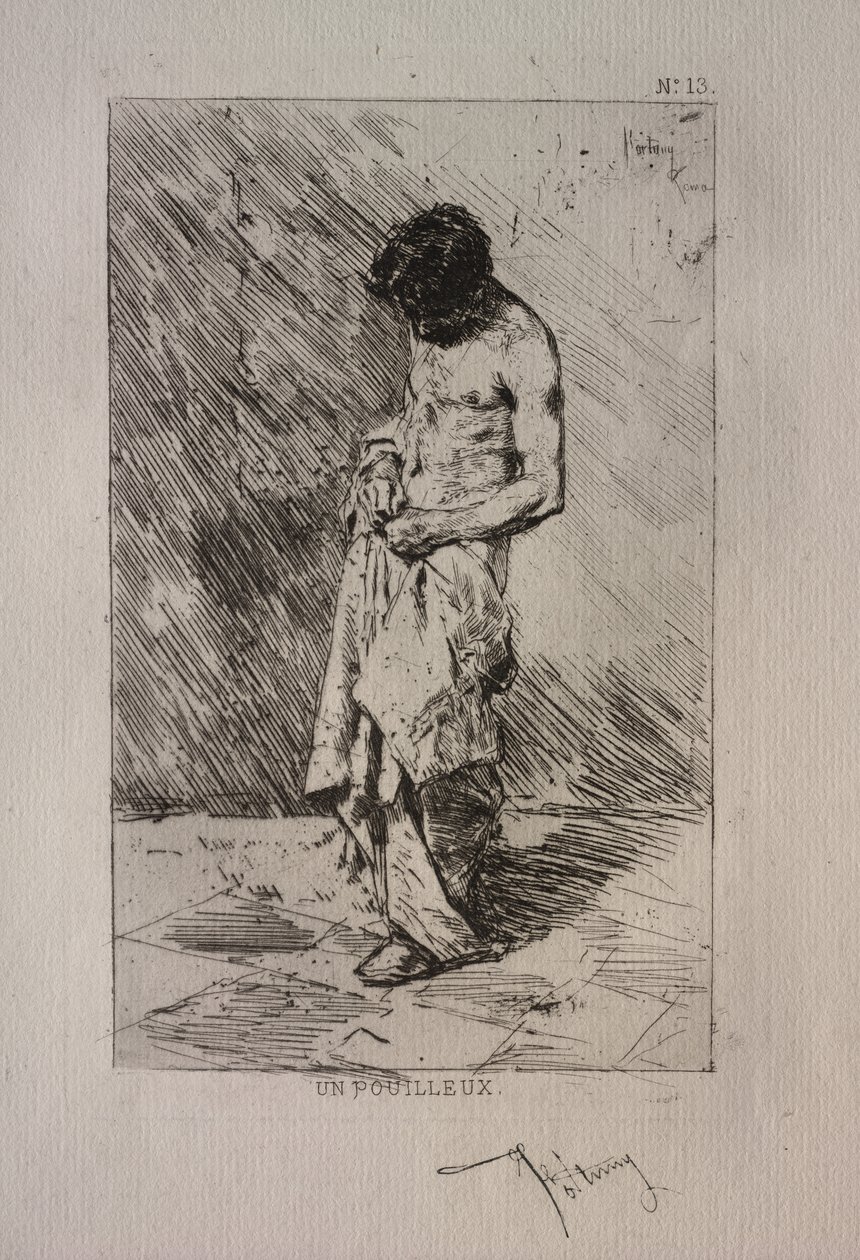 Man Searching for Fleas by Ignace Henri Jean Fantin Latour