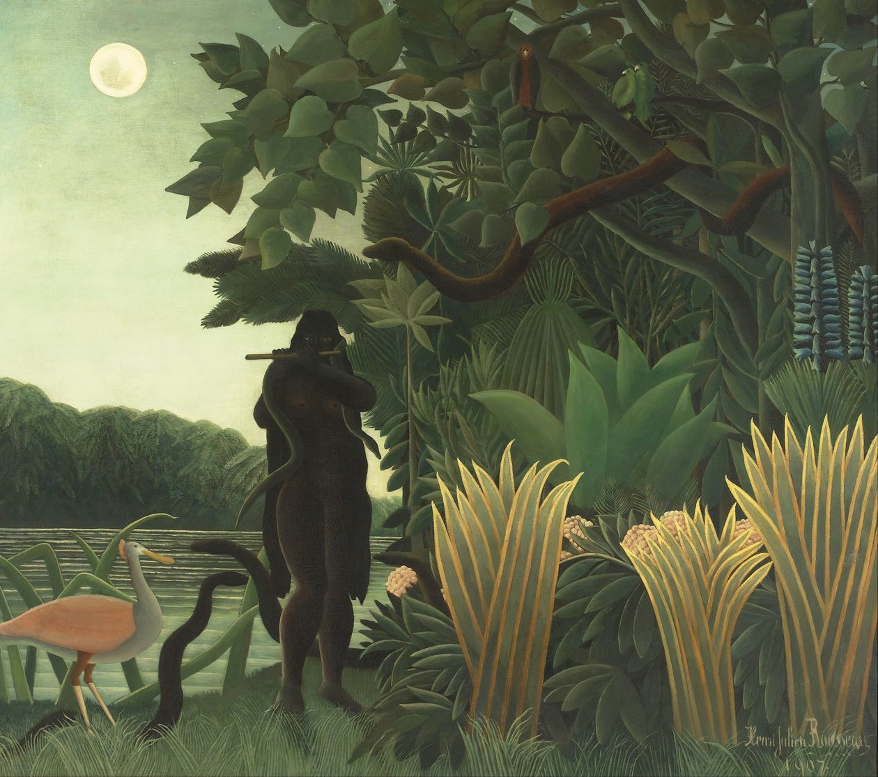 The Snake Charmer by Henri J.F. Rousseau