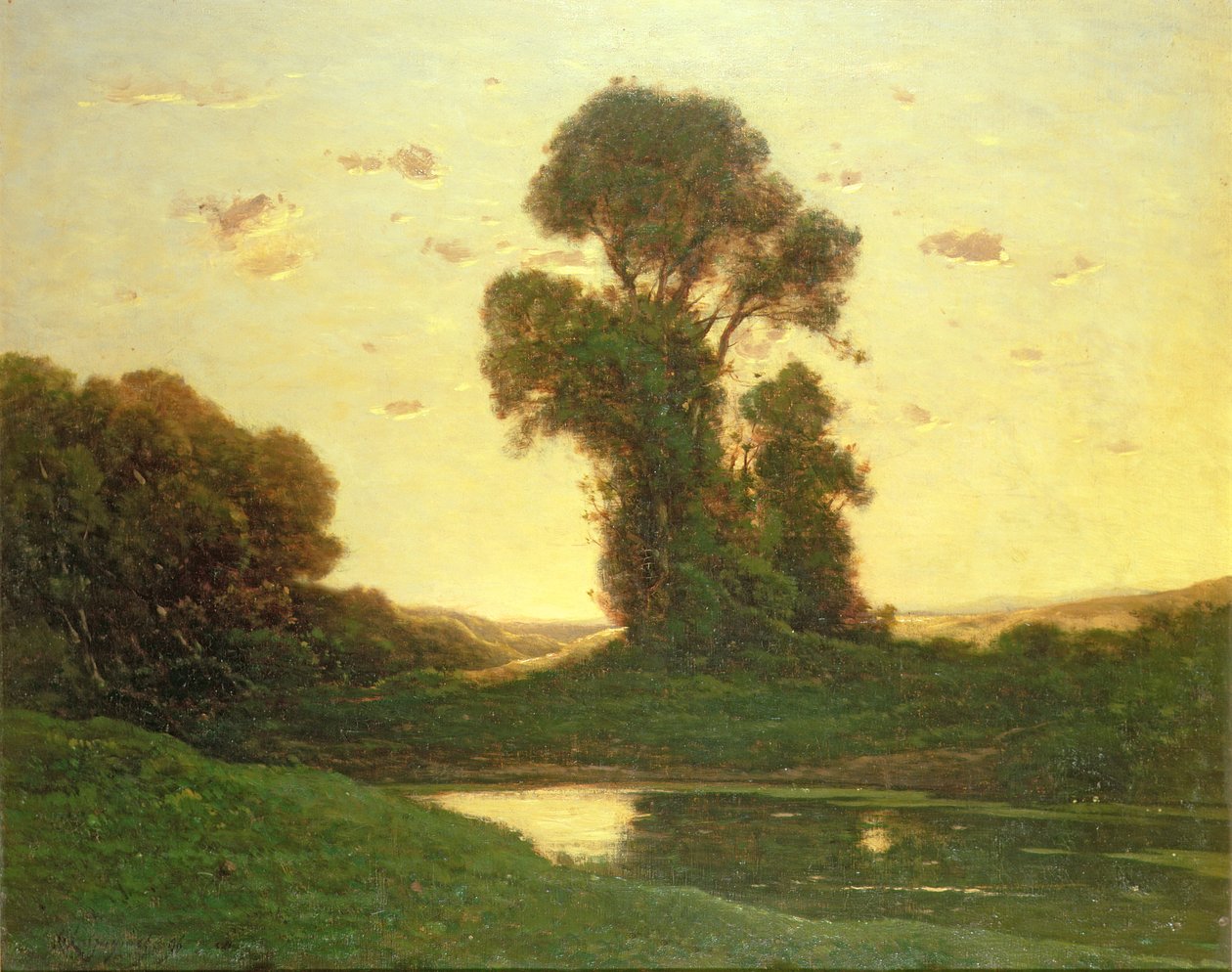 View in the Campagna by Henri Joseph Harpignies