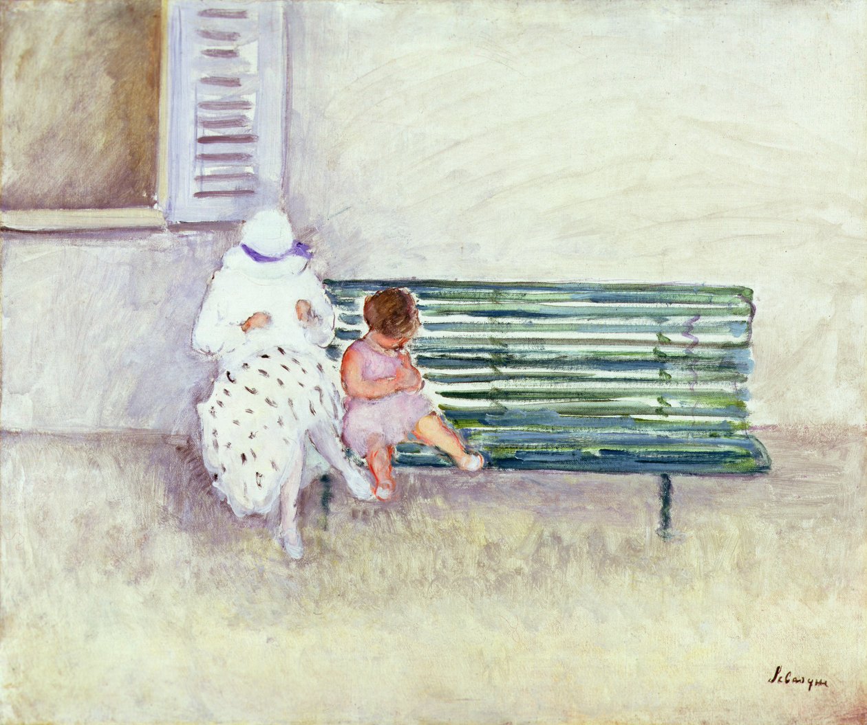 On the Bench by Henri Lebasque
