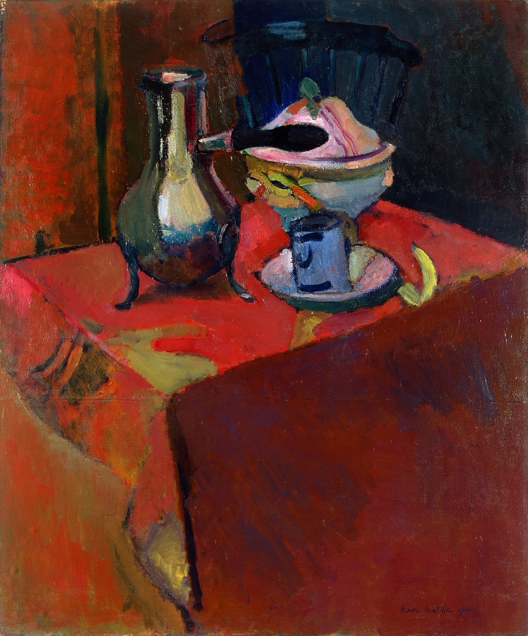 Crockery on a Table by Henri Matisse