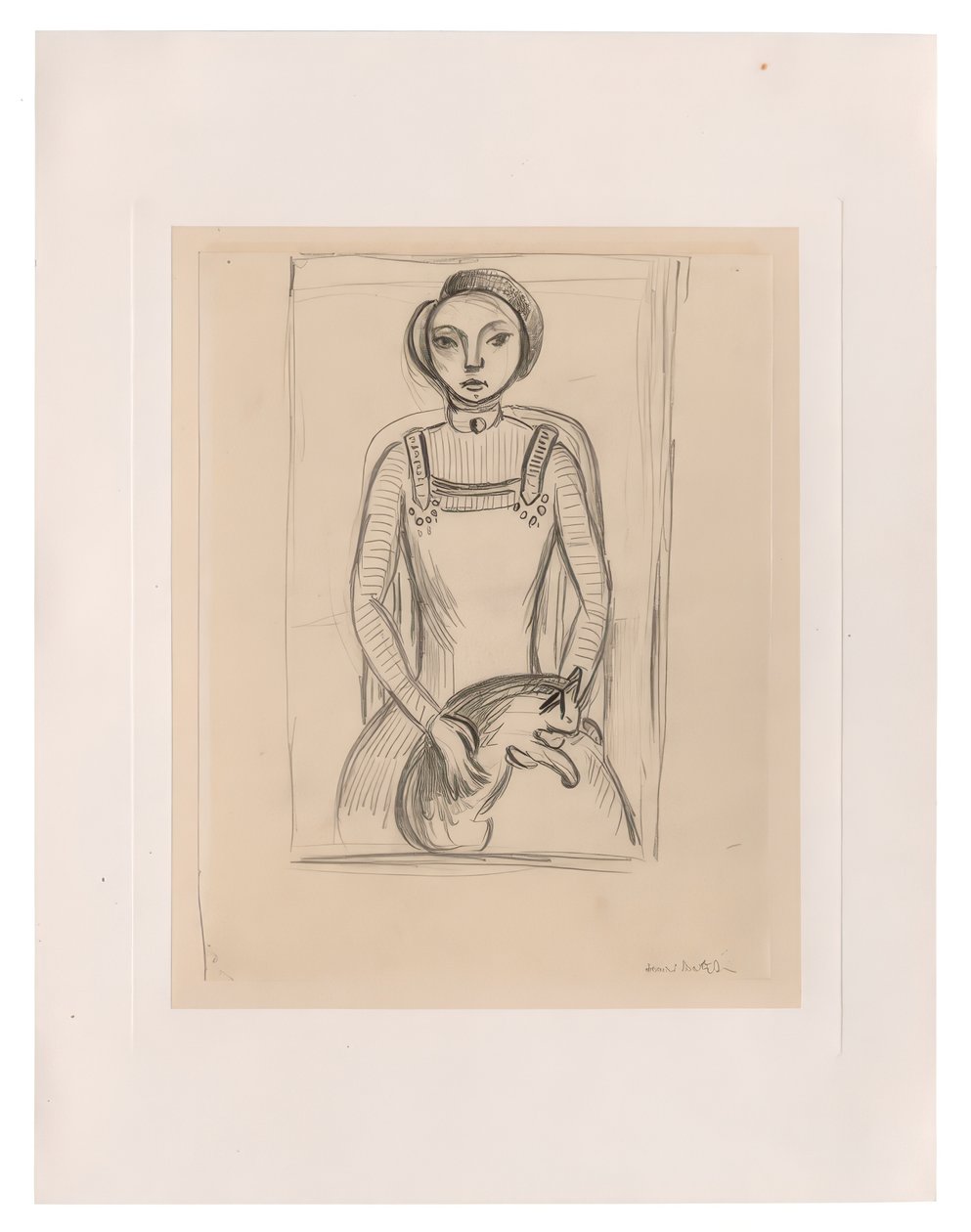 Girl with a Cat by Henri Matisse