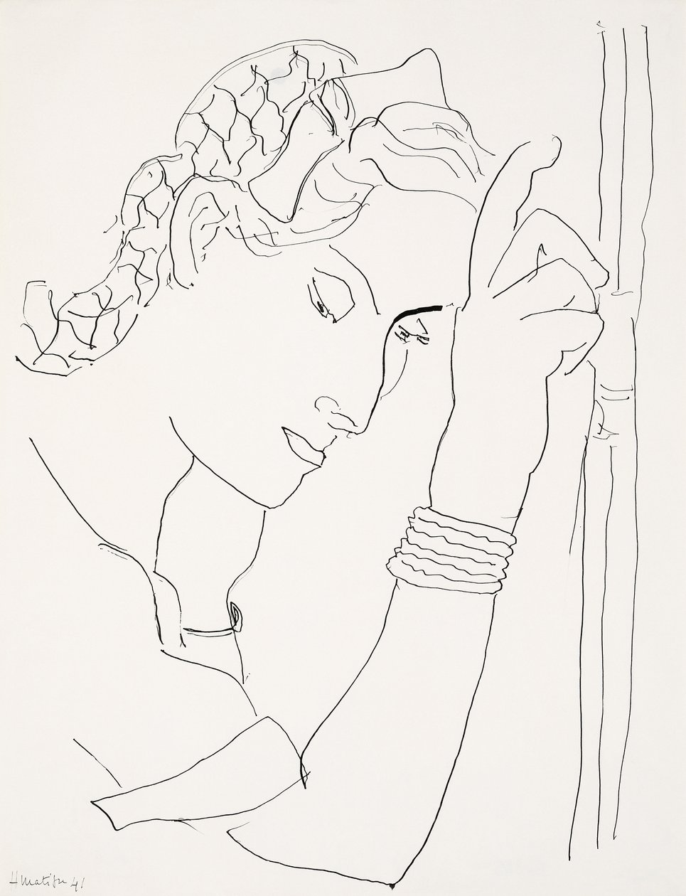 Head of a Woman in Profile by Henri Matisse