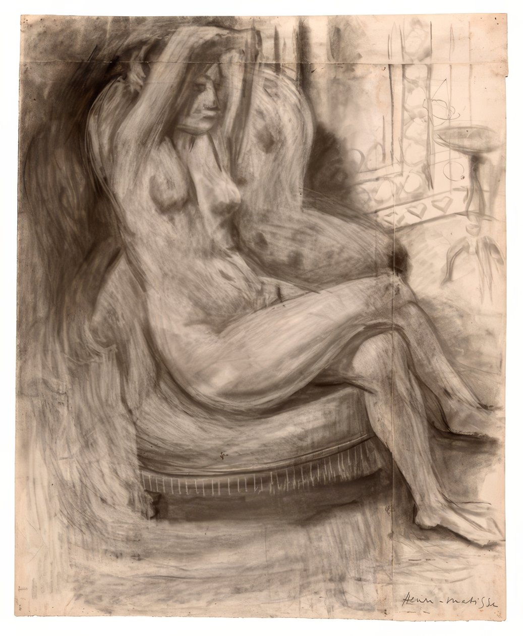 Seated Nude with Arms Raised by Henri Matisse