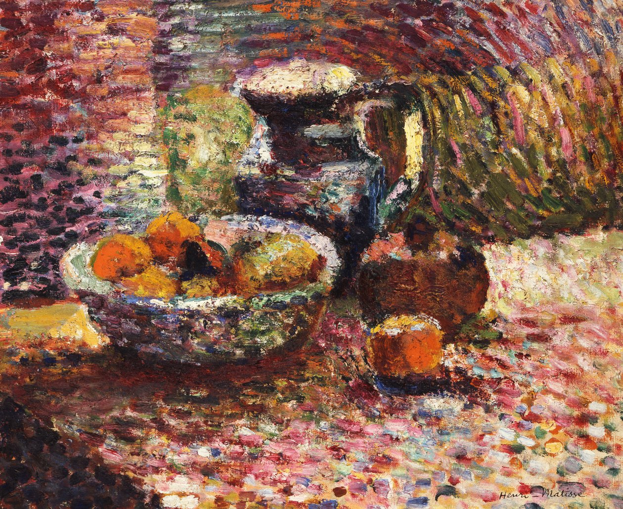 Still Life with Pitcher and Fruit by Henri Matisse