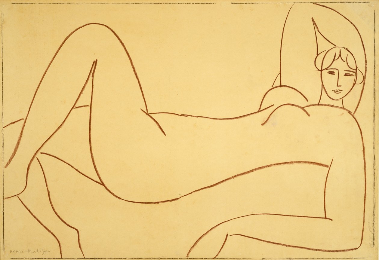 Study after the Pink Nude by Henri Matisse