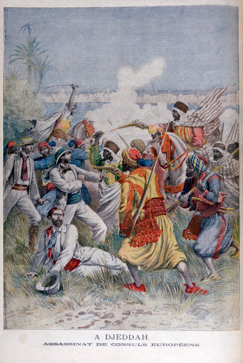 Assassination of the European Consuls, Djeddah by Henri Meyer