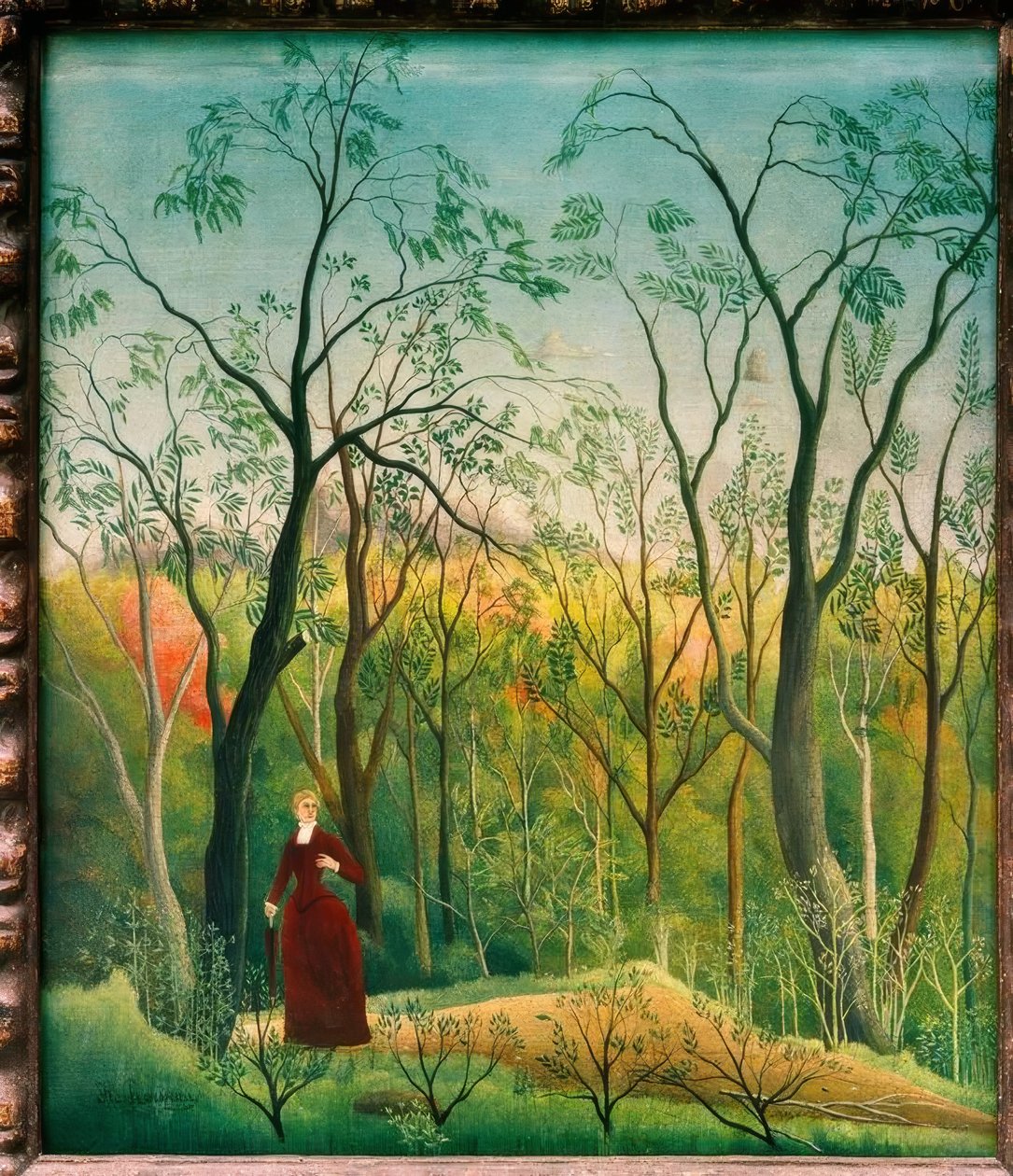 The Walk in the Forest by Henri Rousseau