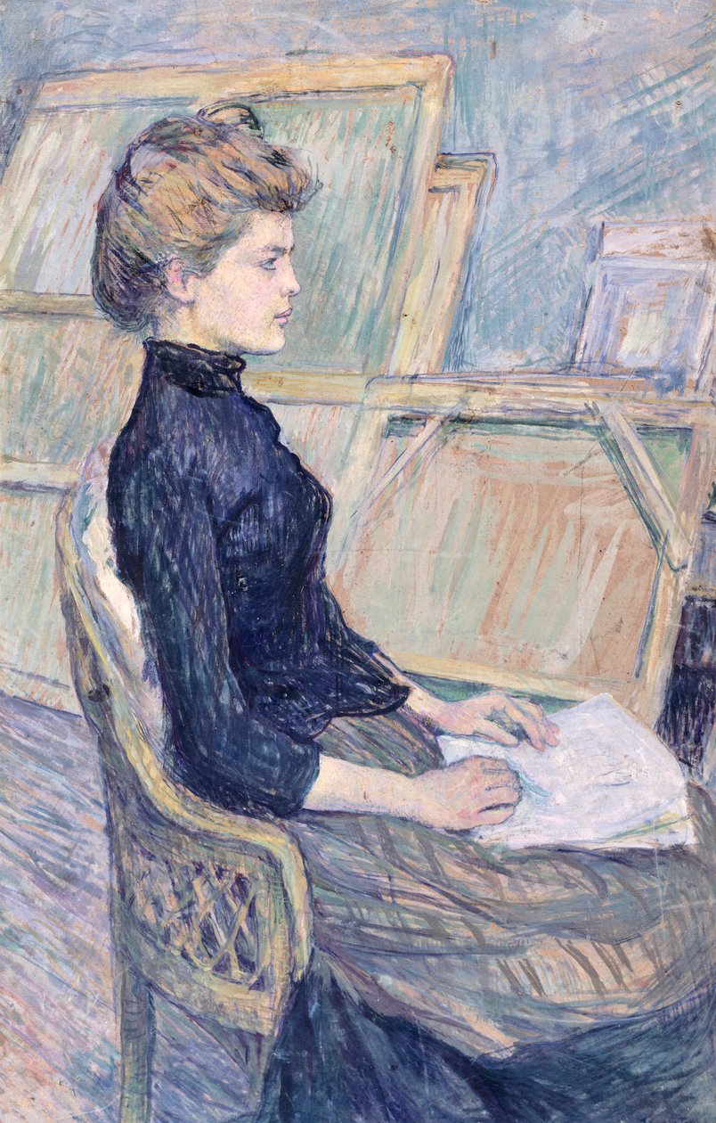 Model in Study (Helene Vary) by Henri de Toulouse Lautrec
