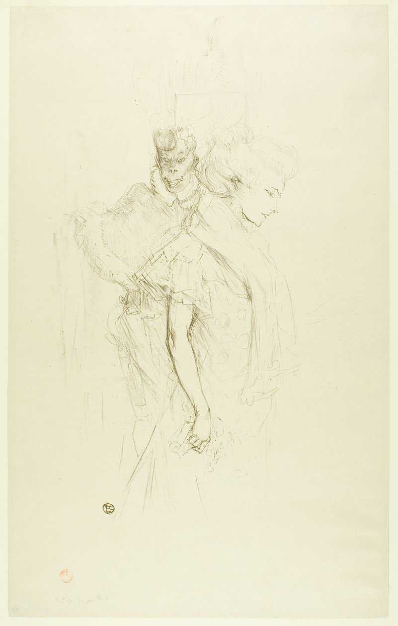 Blanche and Noire by Henri de Toulouse Lautrec