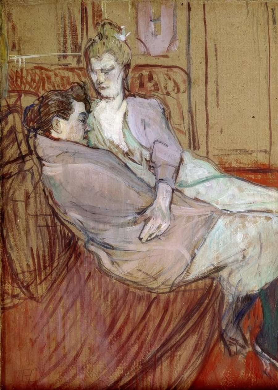 Study for The Two Friends by Henri de Toulouse Lautrec