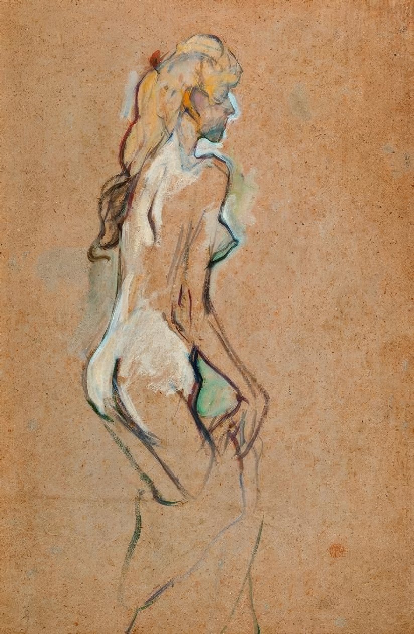 Nude Girl by Henri de Toulouse Lautrec