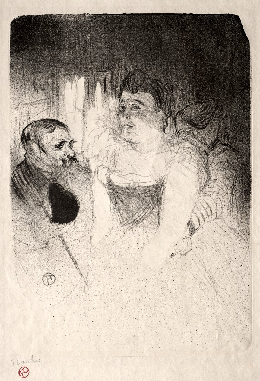 Judic in the Loge by Henri de Toulouse Lautrec