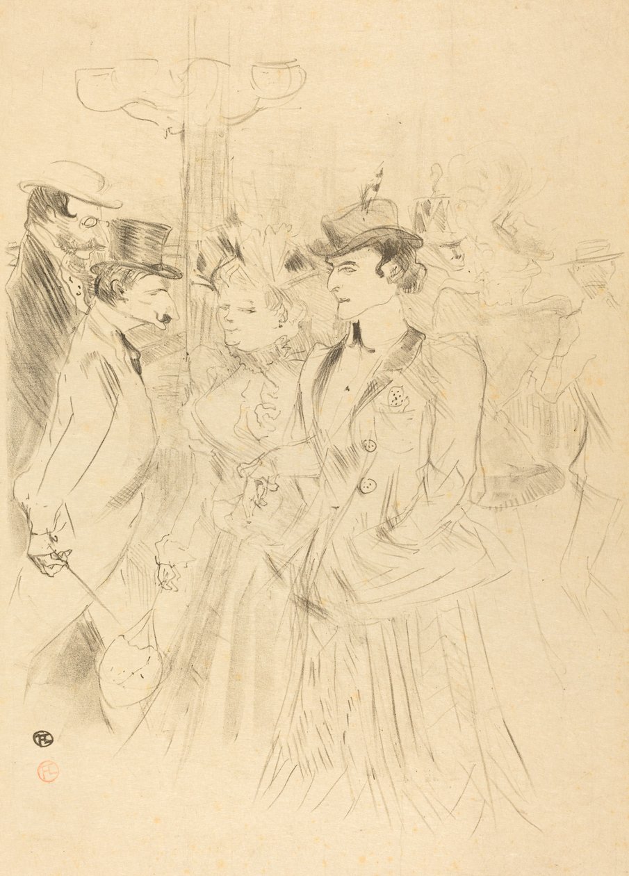 Promenade by Henri de Toulouse Lautrec