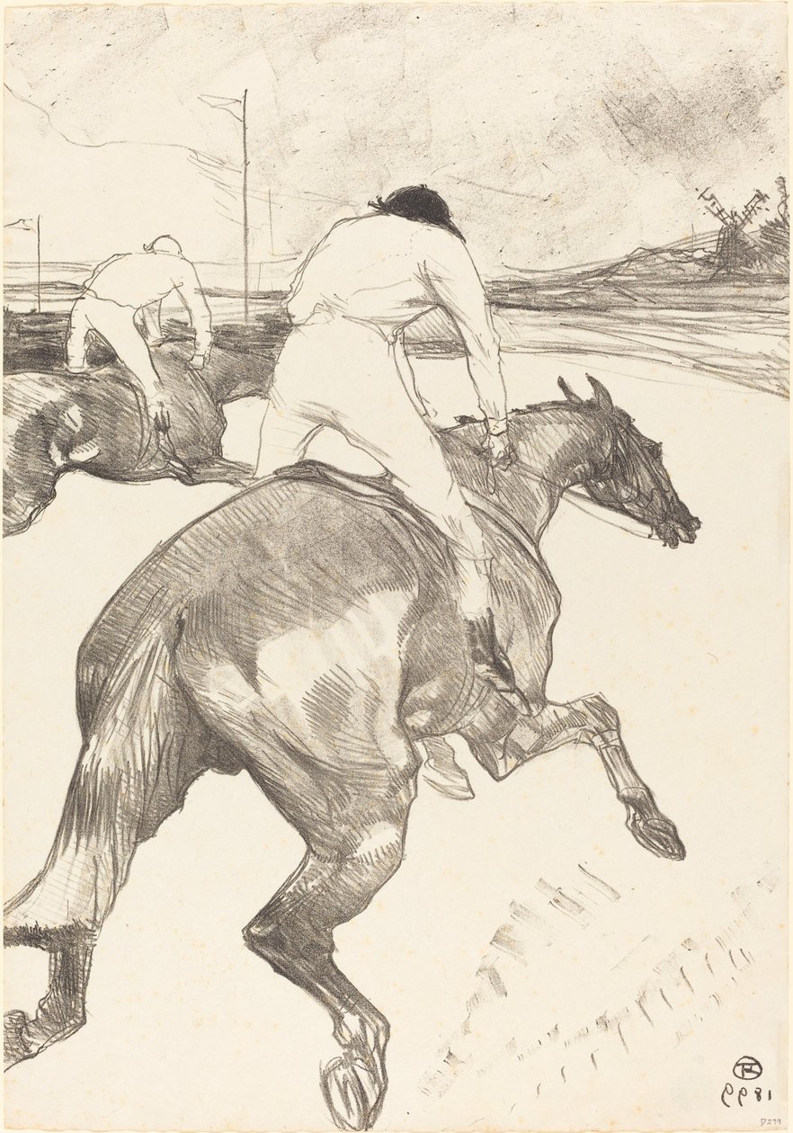 The Jockey, 1899 by Henri de Toulouse Lautrec