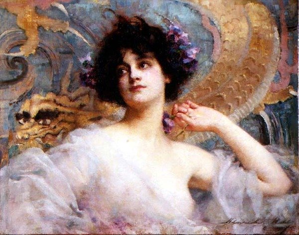 Portrait of a Young Beauty by Henrietta Rae