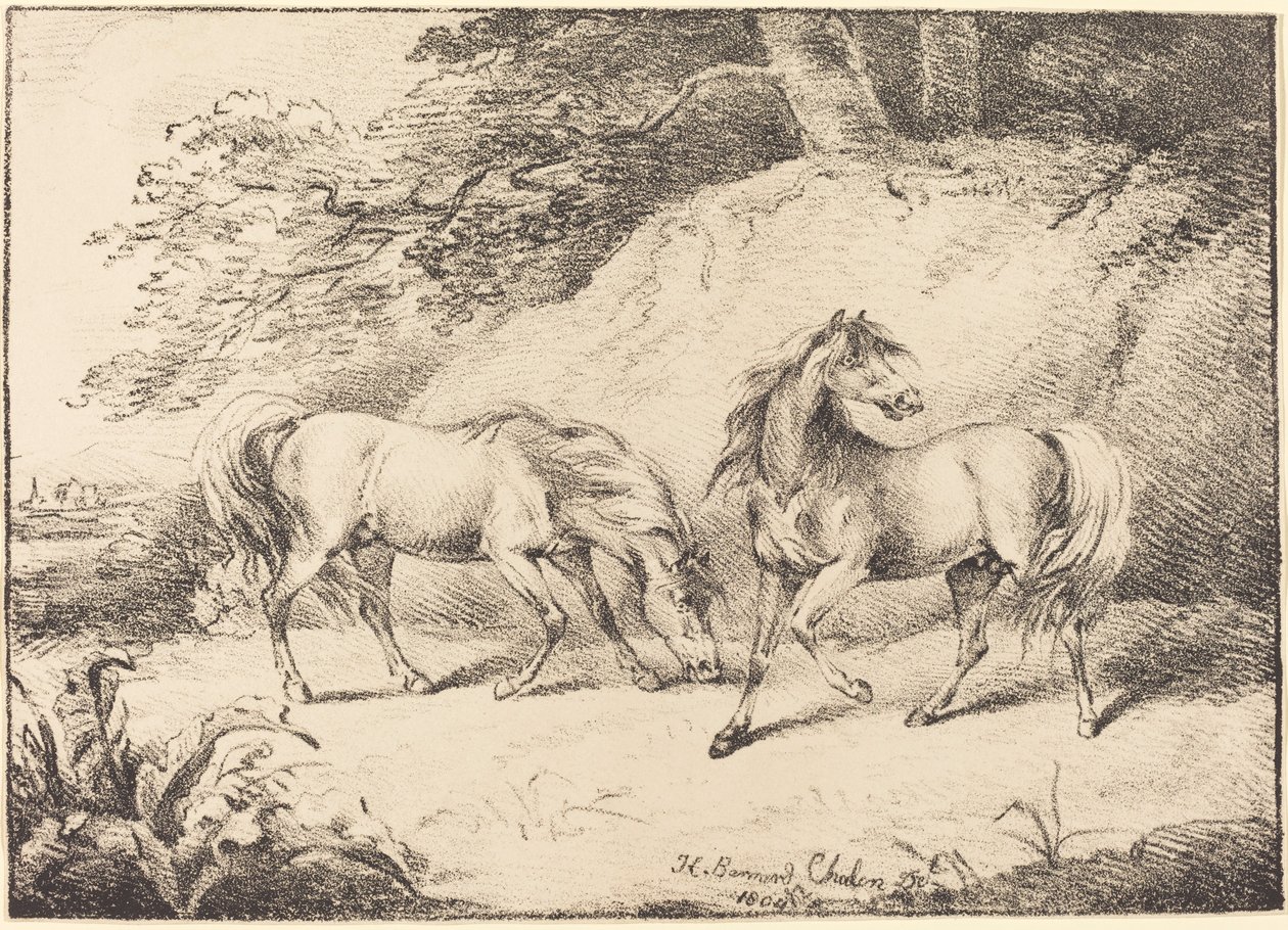 Wild Horses by Henry Bernard Chalon