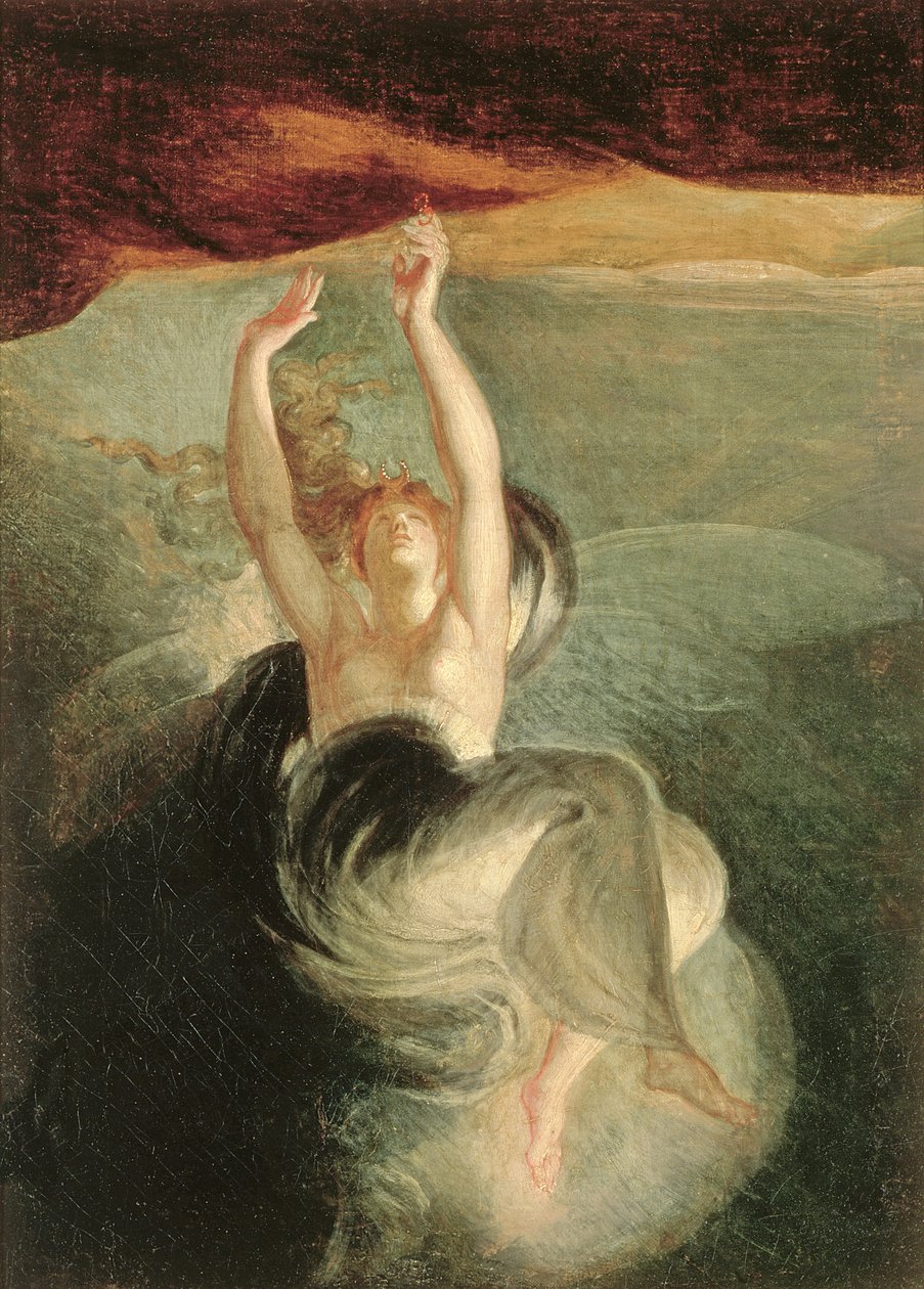 Titania finds the magic ring on the shore, from 
