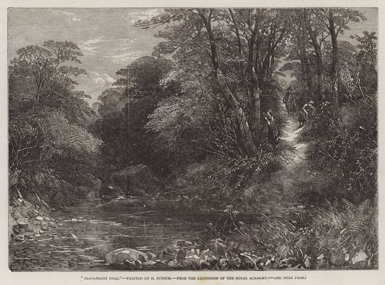 Blackberry Dell, from the Exhibition of the Royal Academy by Henry Jutsum