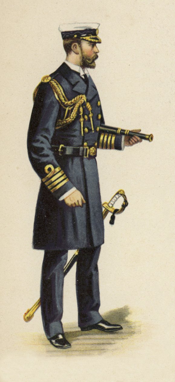 The Duke of Cornwall and York During His Naval Service, 1892 by Henry Payne