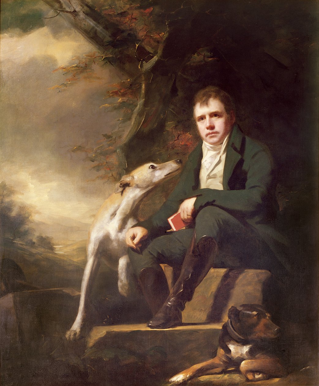 Portrait of Sir Walter Scott and His Dogs by Henry Raeburn