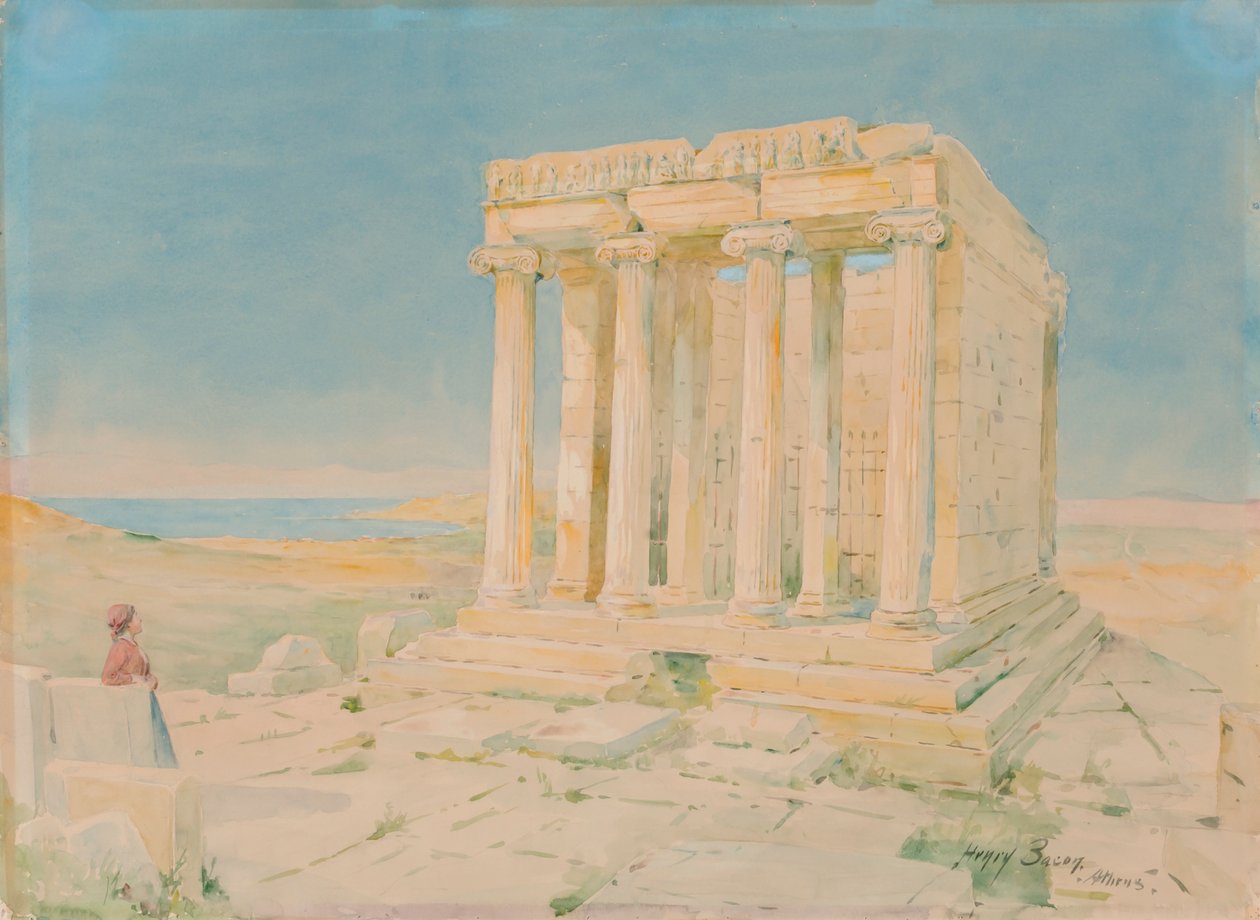 Temple of Nike Apteros, n.d. by Henry Bacon