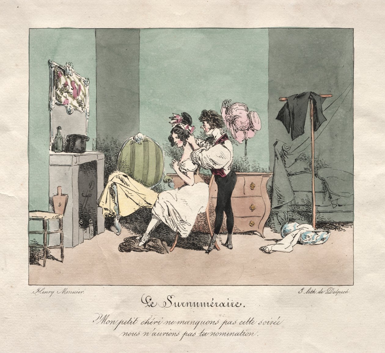 Administrative Customs: Supernumerary by Henry Bonaventure Monnier