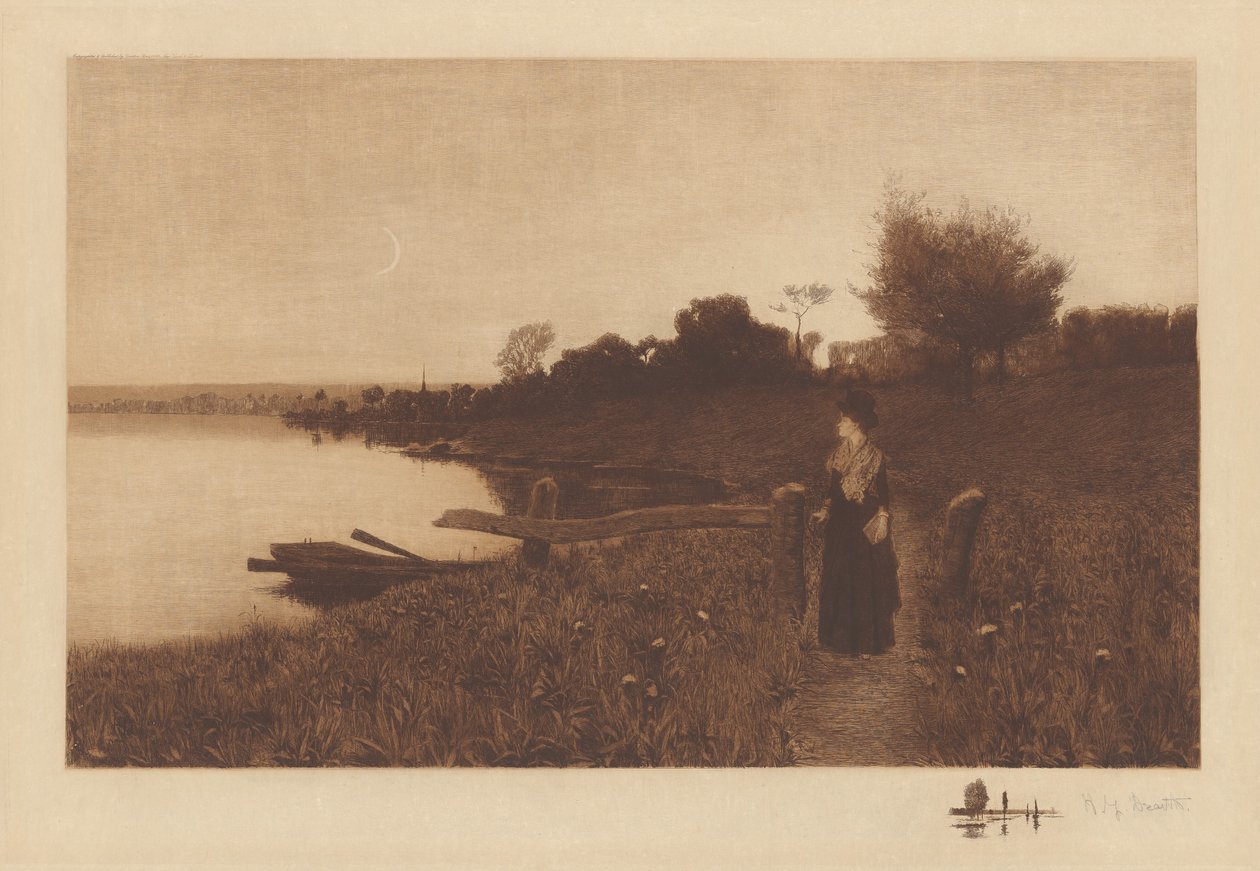 Untitled (Moonlight Stroll) by Henry Golden Dearth