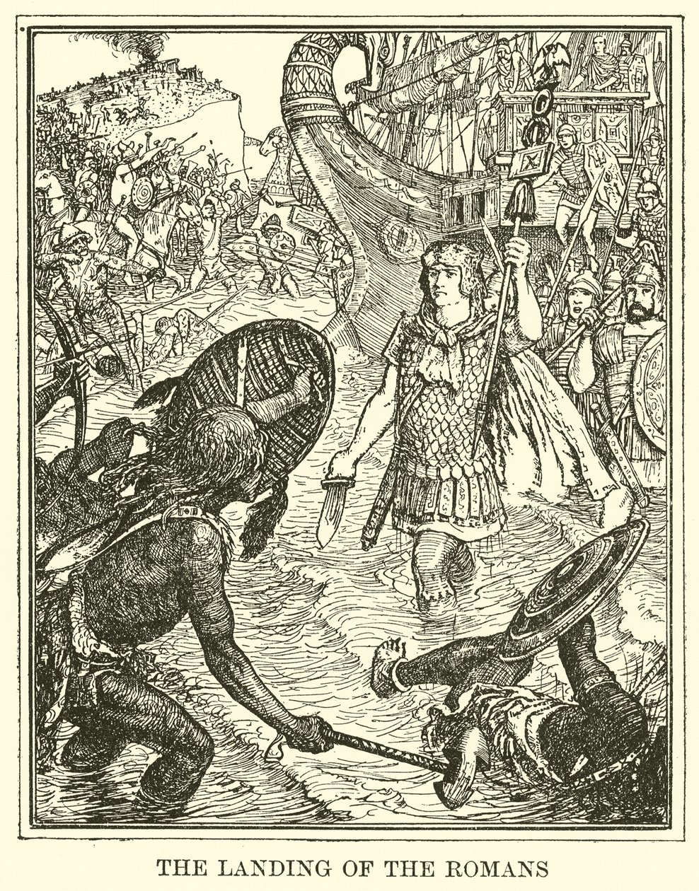 The Landing of the Romans by Henry Justice Ford