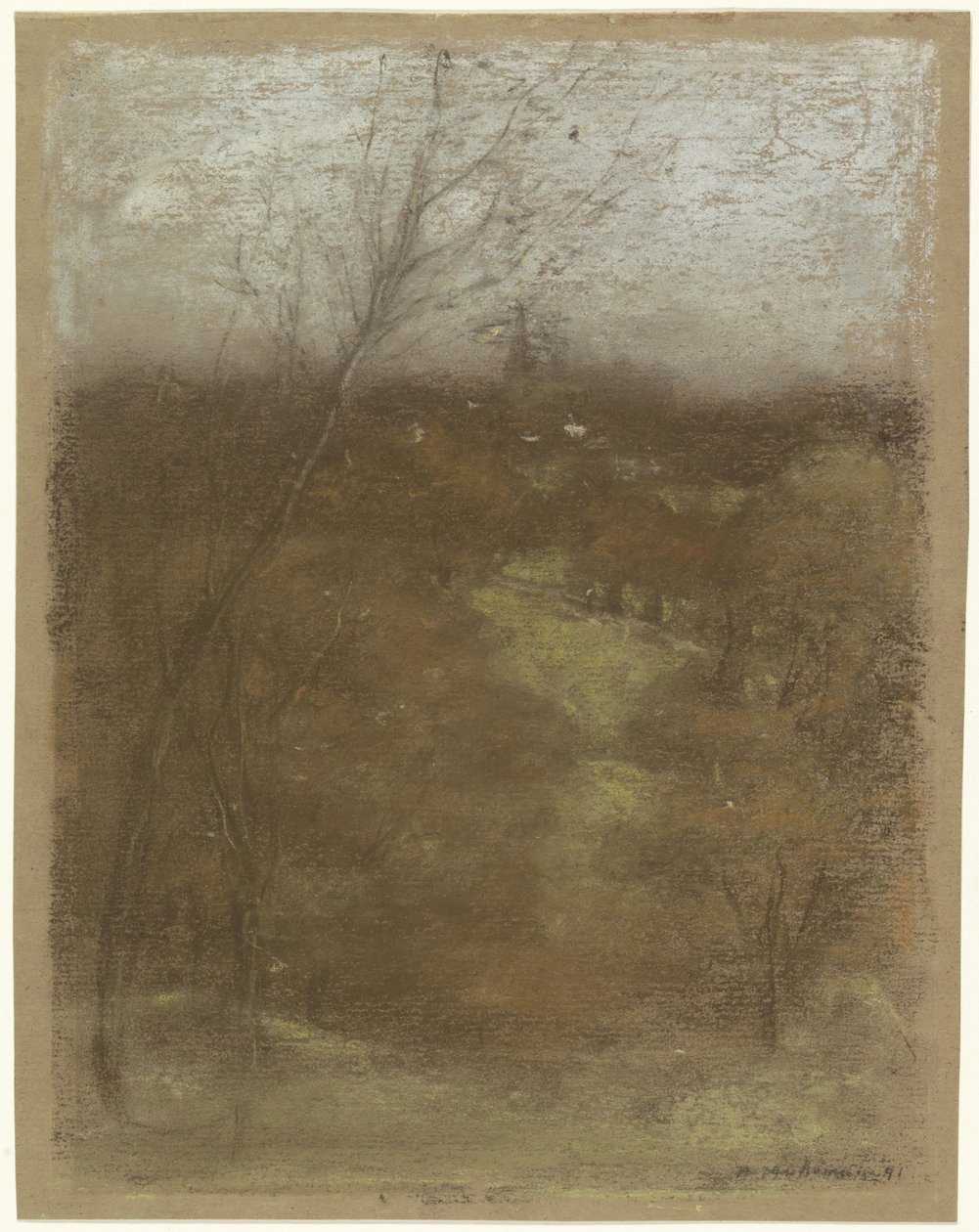 View of a Valley with a Stream by Henry Muhrmann