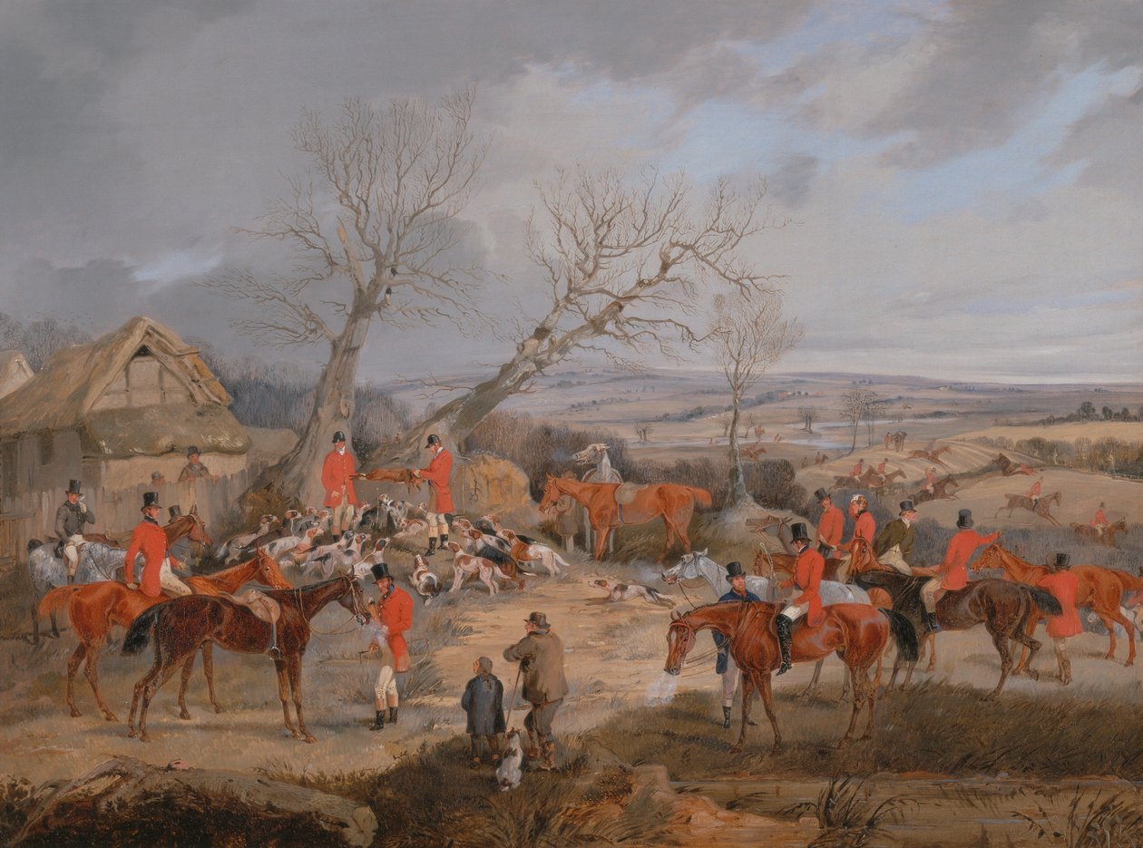 Hunting Scene: The Kill by Henry Thomas Alken