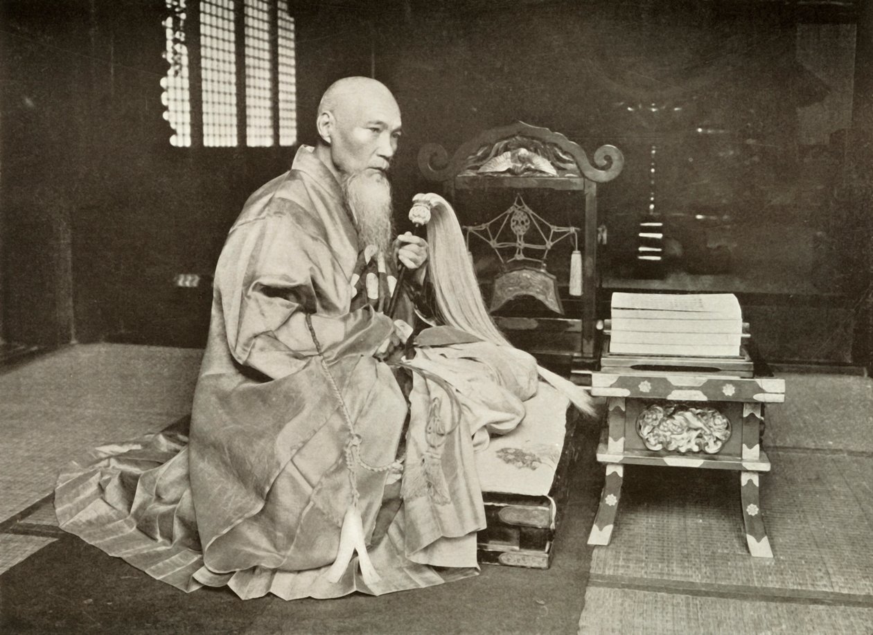 A Buddhist Abbot by Herbert Ponting