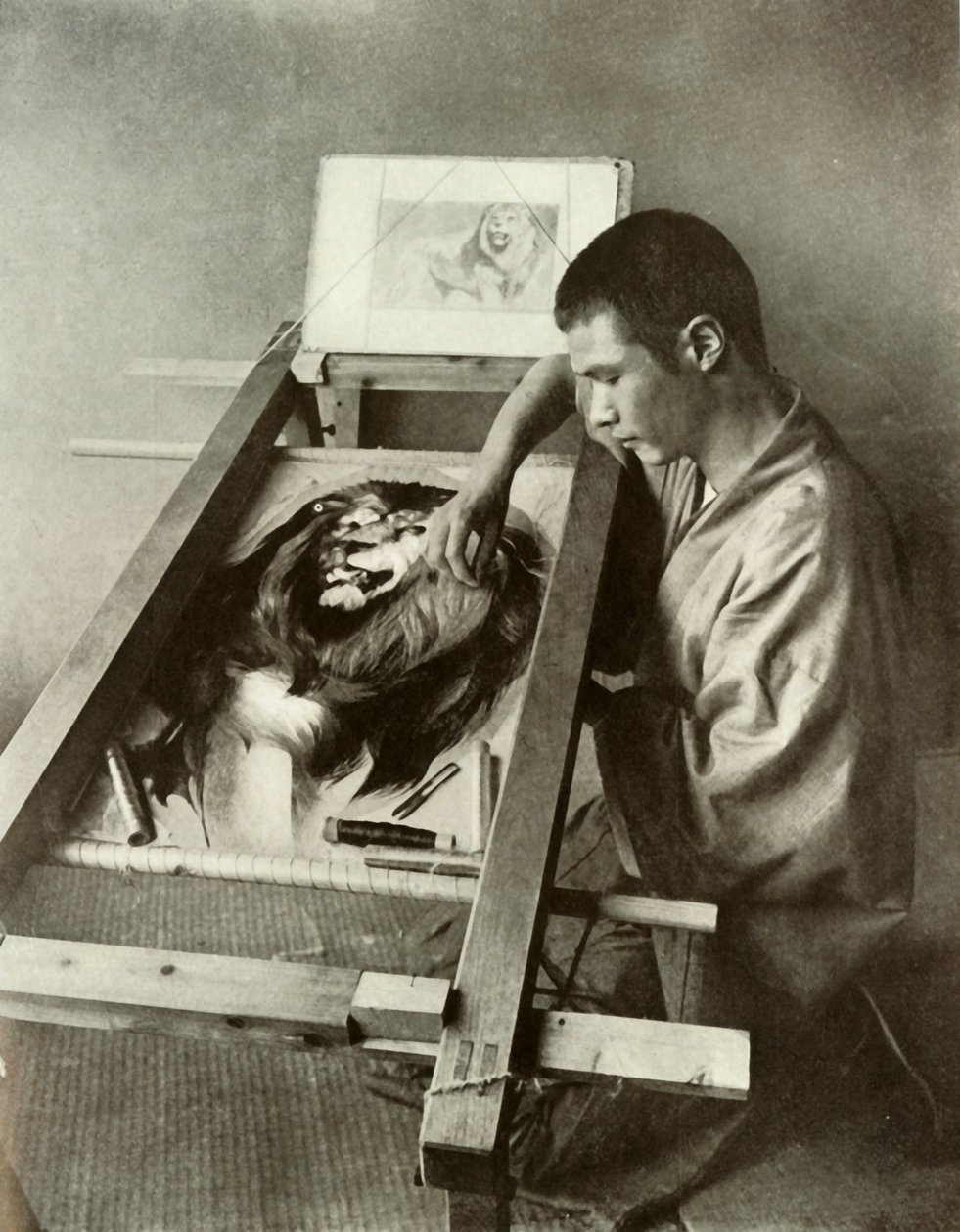 The Embroiderer by Herbert Ponting
