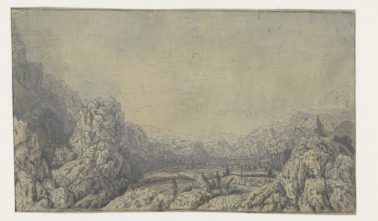 The Enclosed Valley by Hercules Segers