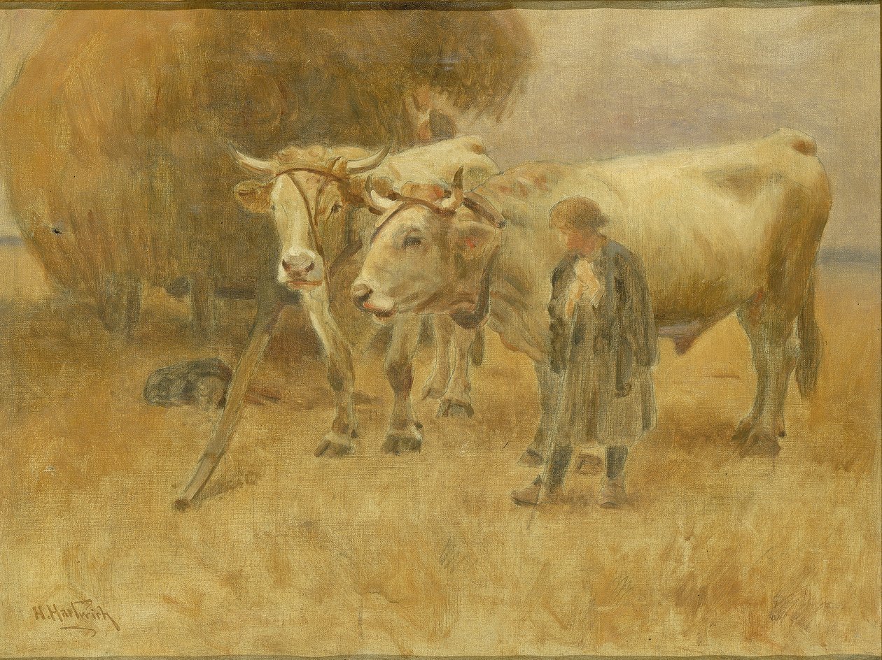 Sketch for The Harvesters by Herman Hartwich
