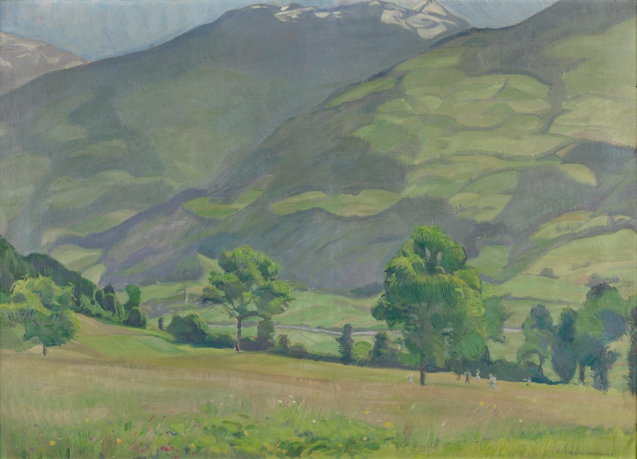 Sunny Valley by Hermann Grom Rottmayer