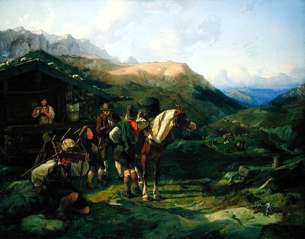 Departure from the Alpine Pasture by Hermann Kauffmann