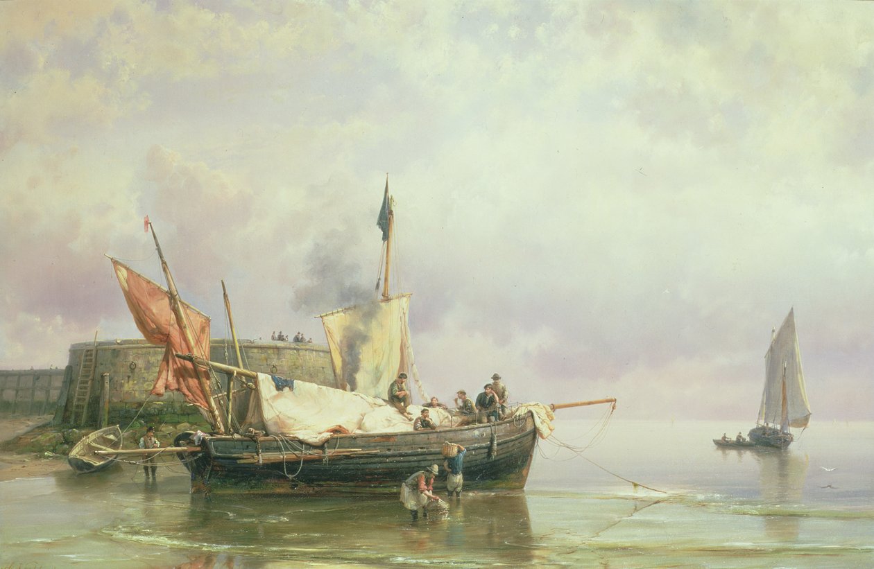 Marine Scene by Johannes Hermann Barend Koekkoek