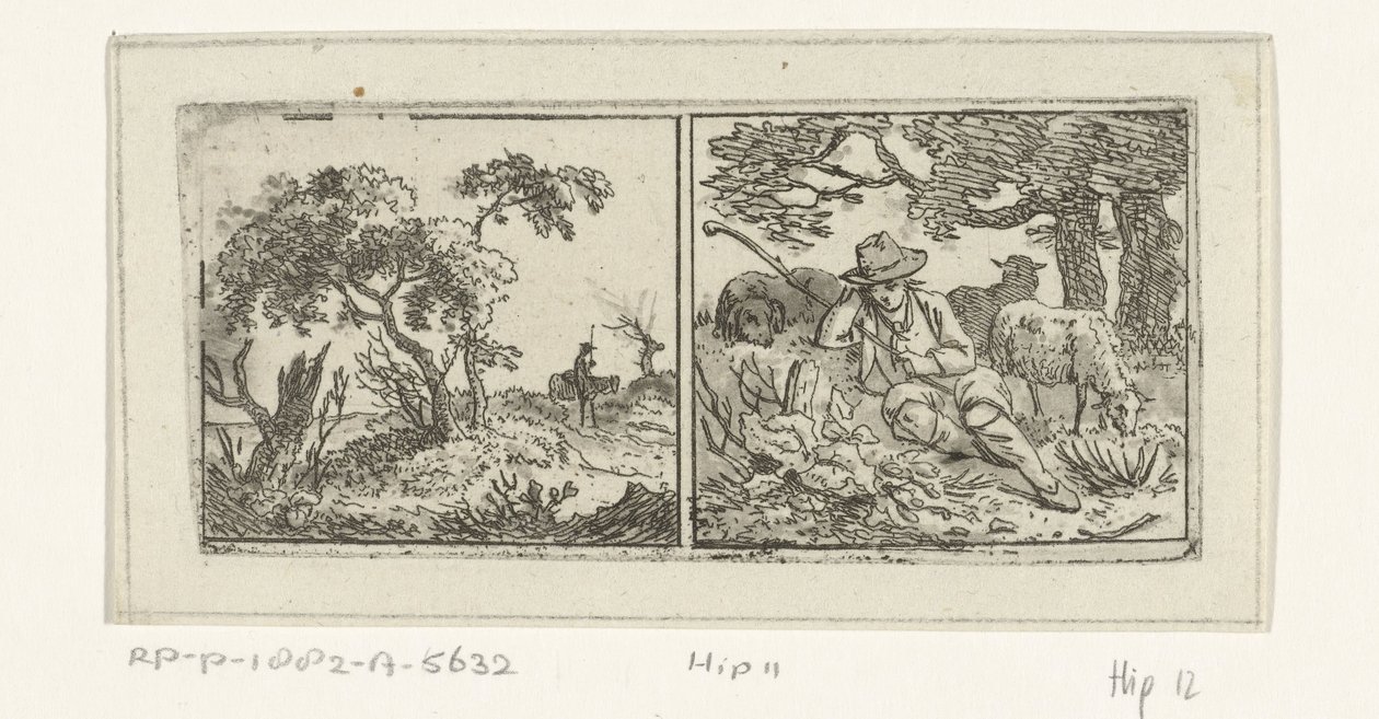 Landscape and Shepherd by Hermanus Fock