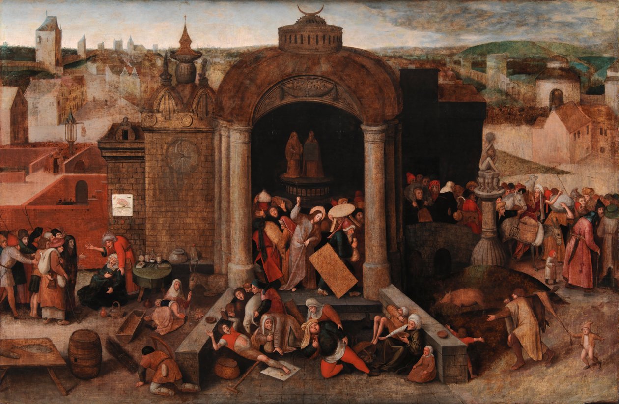Christ Driving the Traders from the Temple by Hieronymus Bosch