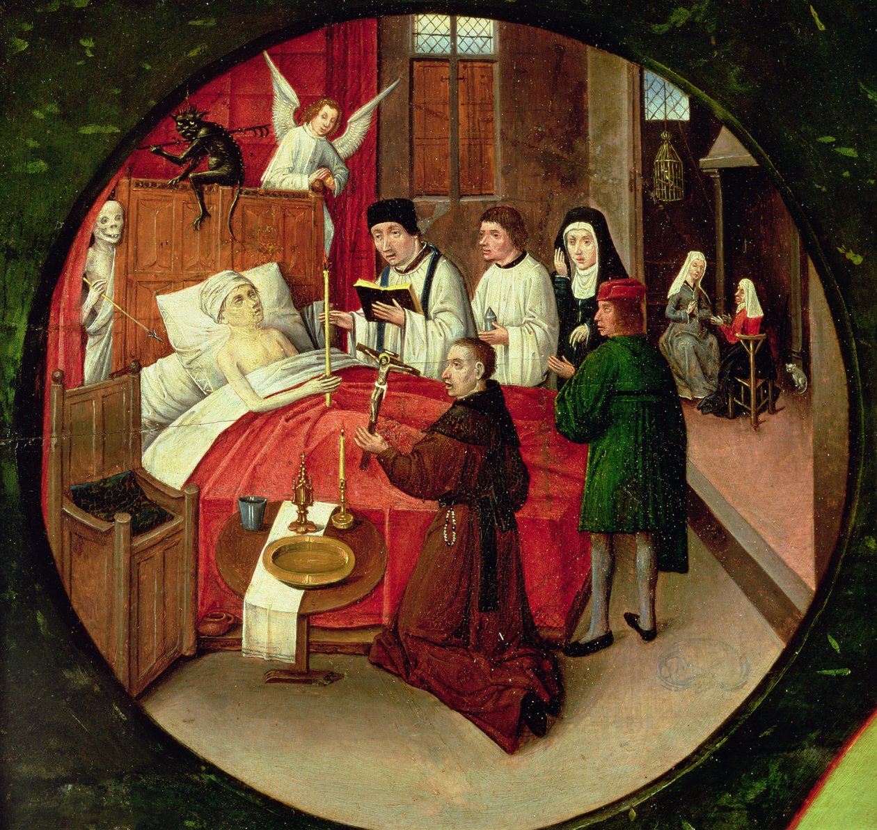 Death, detail from The Table of the Seven Deadly Sins and the Four Last Things (detail) by Hieronymus Bosch