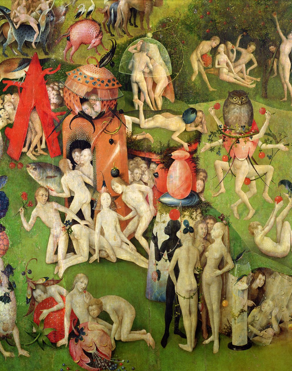 The Garden of Earthly Delights: Allegory of Luxury, central panel of triptych, c.1500 (detail) by Hieronymus Bosch