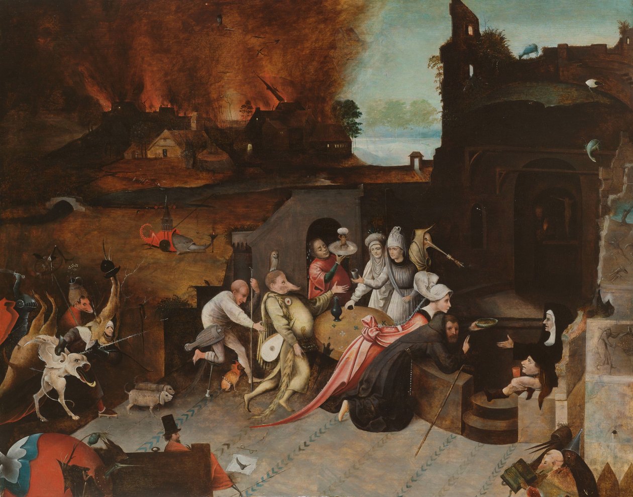 The Temptation of St Anthony, c.1530-1600 by Hieronymus Bosch