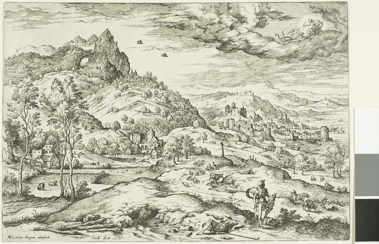 Mercury with the Head of Argus by Hieronymus Cock