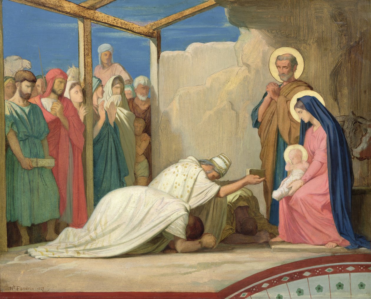 Adoration of the Magi by Hippolyte Flandrin