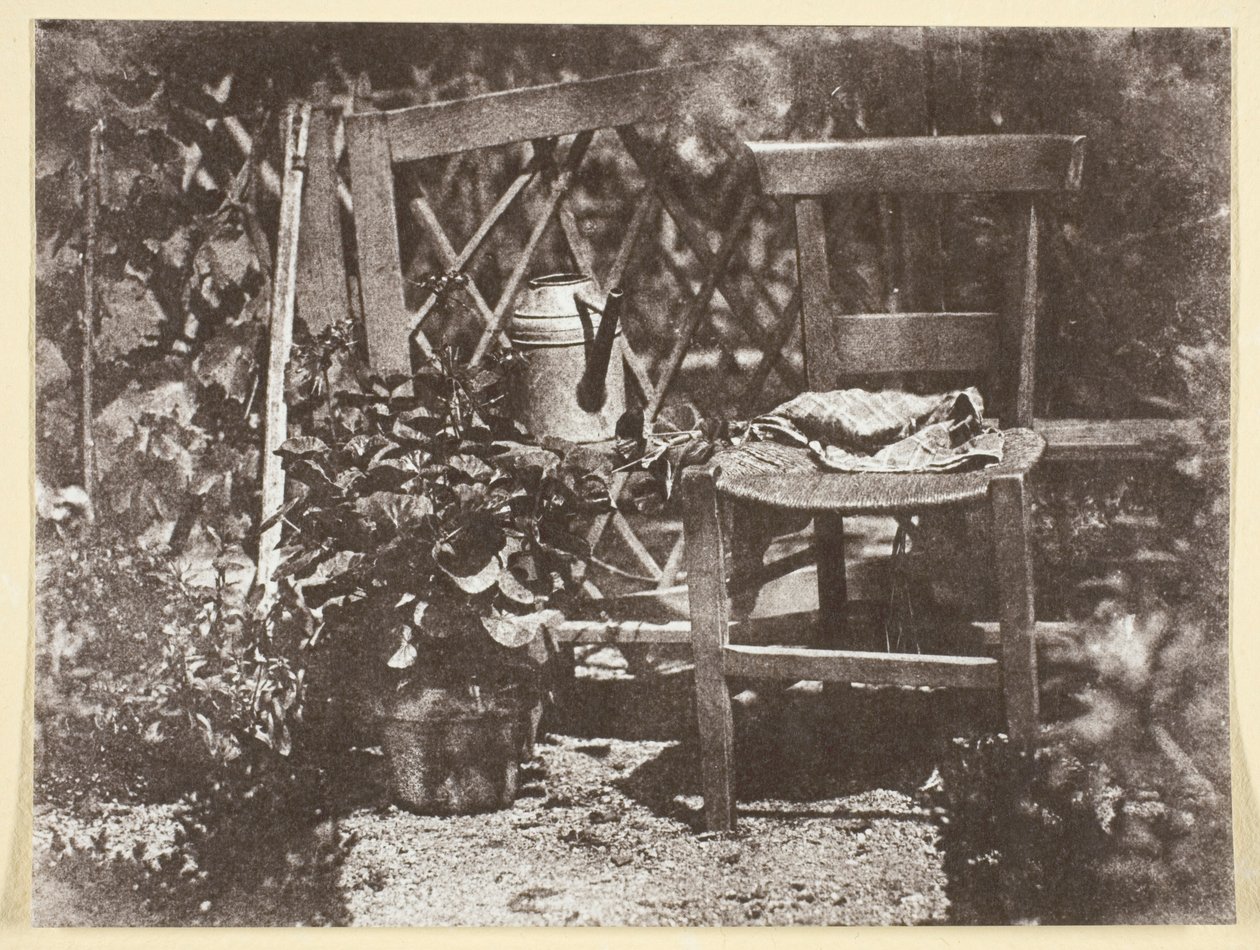 Chair in a Garden by Hippolyte Bayard