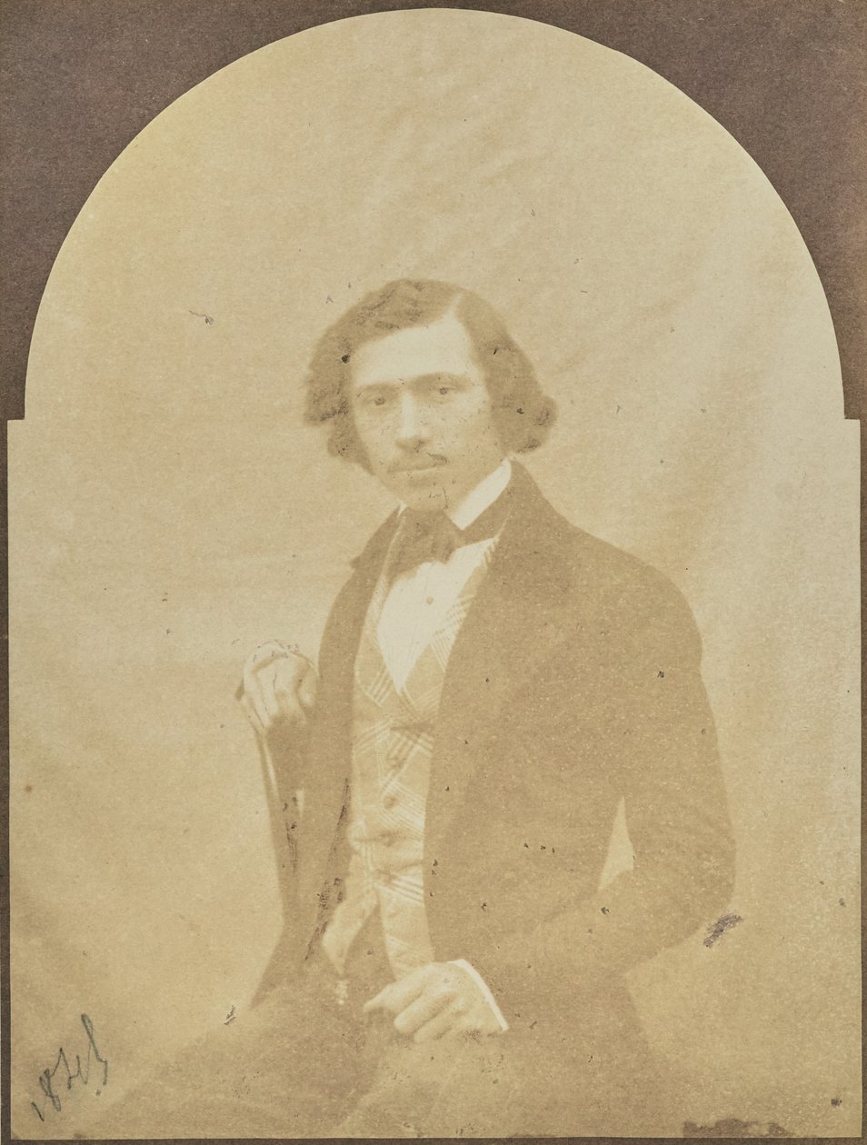 Portrait of a Seated Man by Hippolyte Bayard