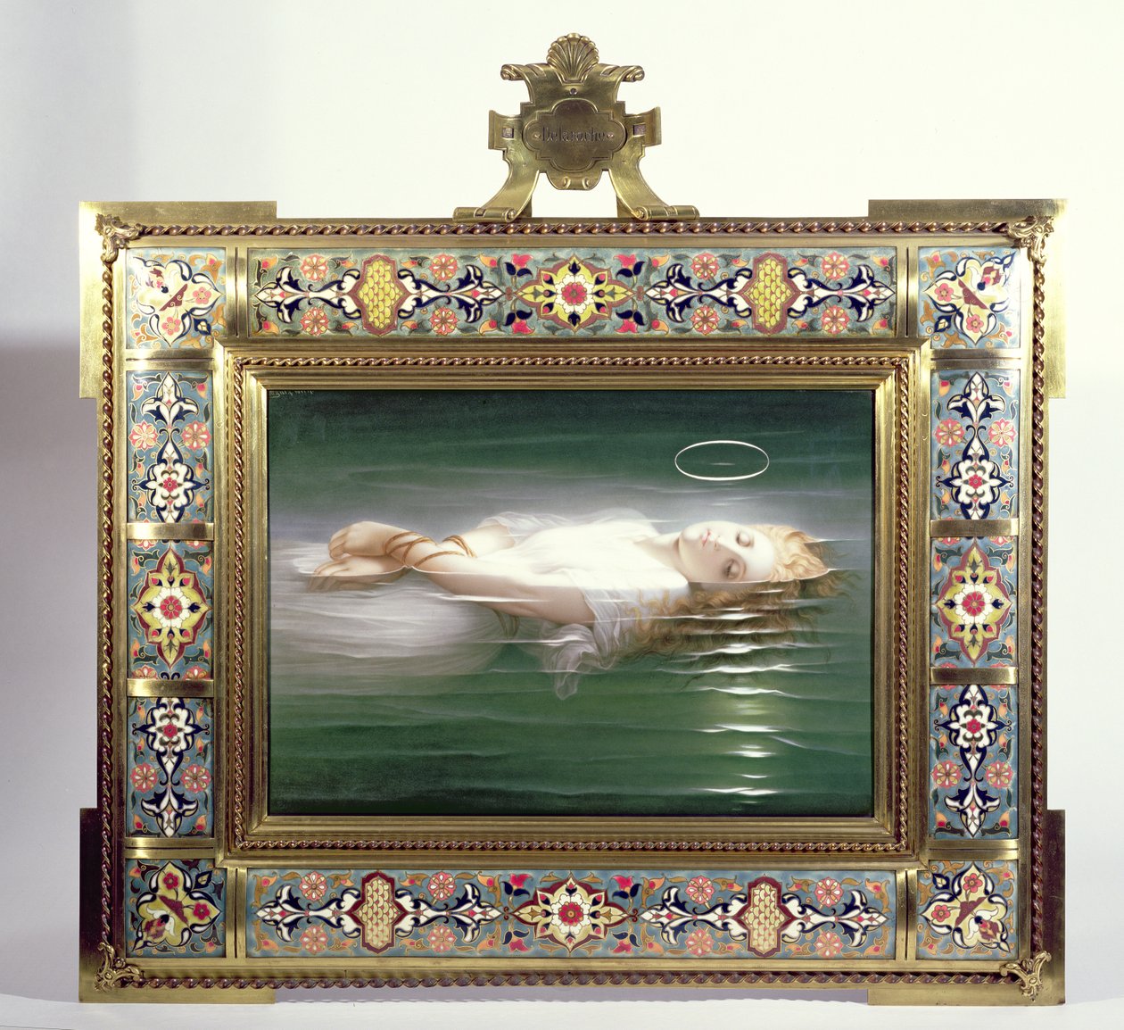 Christian Martyr, A Berlin (K.P.M.) Rectangular Plaque by Hippolyte Delaroche
